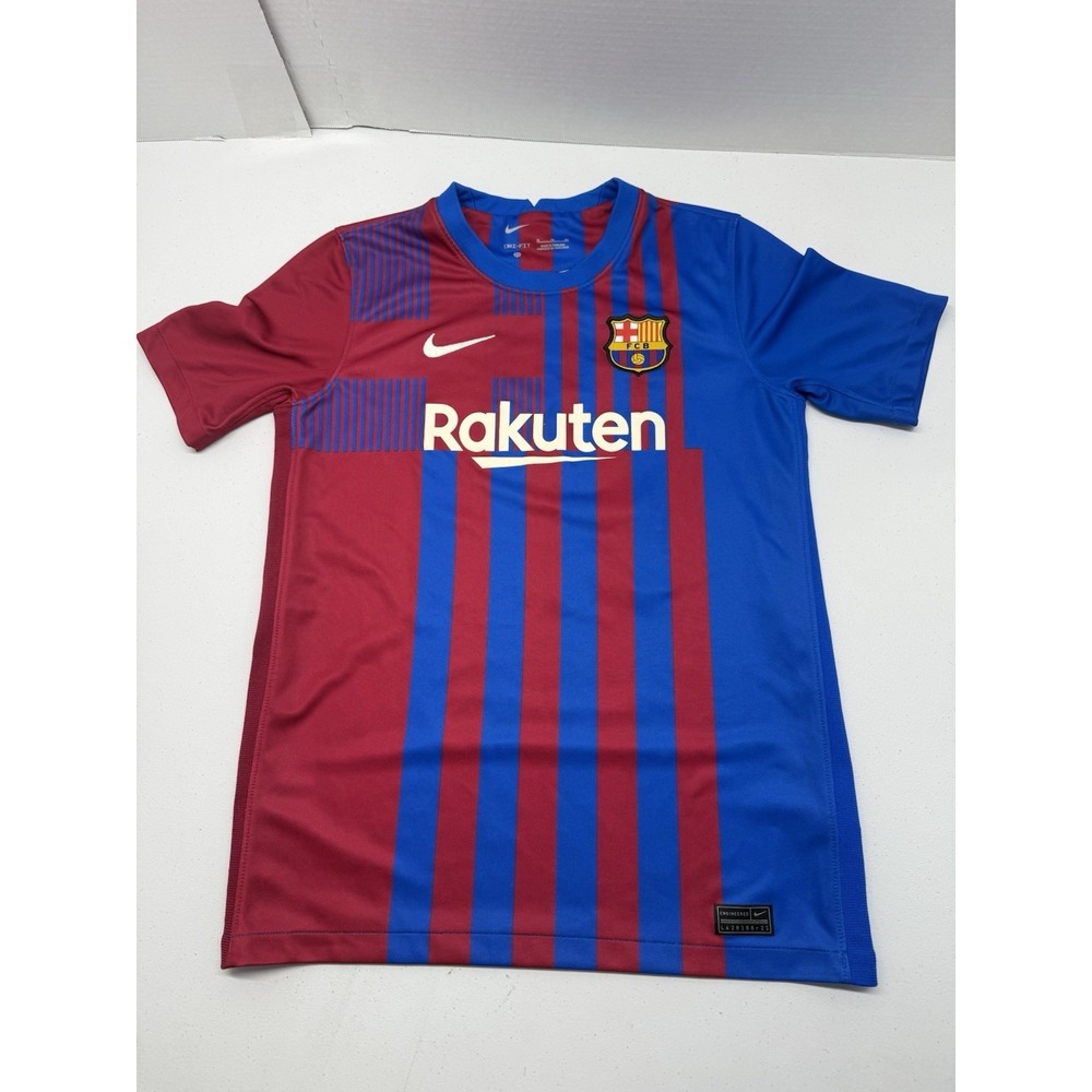 Nike FC Barcelona 2021-22 Home Jersey - Authentic Version - Size XL Kids